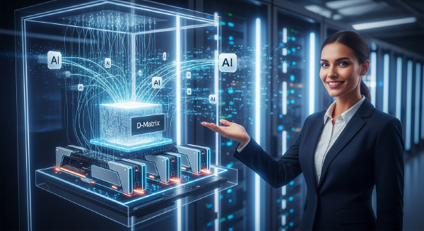 D-Matrix Targets Fast AI Tokens With 3D Memory and Ultra-Low-Latency NICs