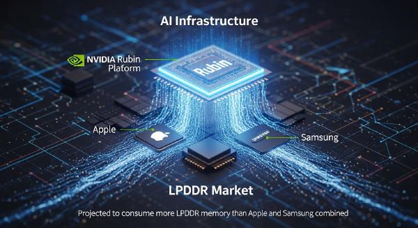 NVIDIA May Consume More LPDDR Memory Than Apple and Samsung by 2027