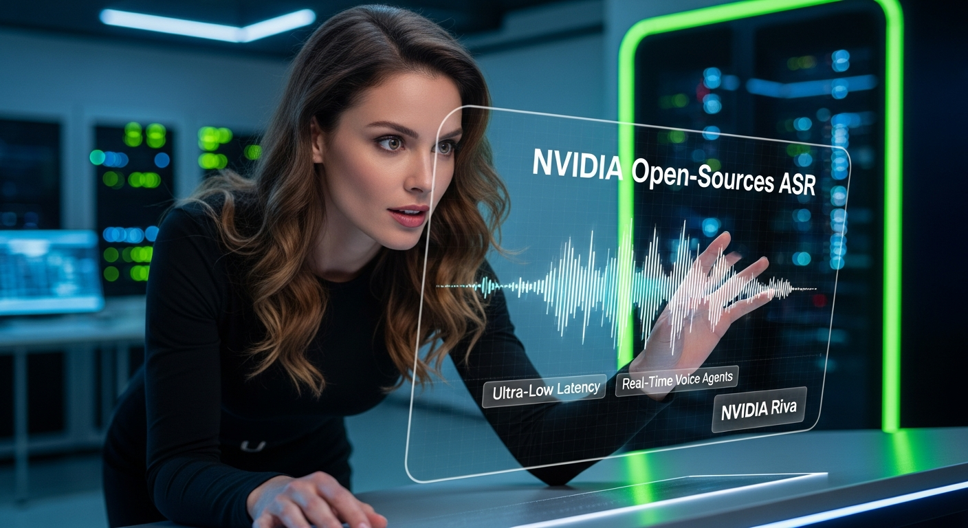 NVIDIA Open-Sources Ultra-Low Latency ASR for Real-Time Voice Agents · KAD