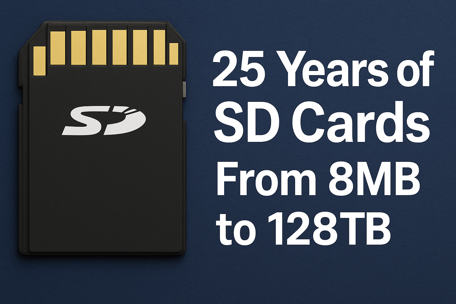 Sd Development 25 Years of SD Card Development: From 8MB to 128TB · KAD