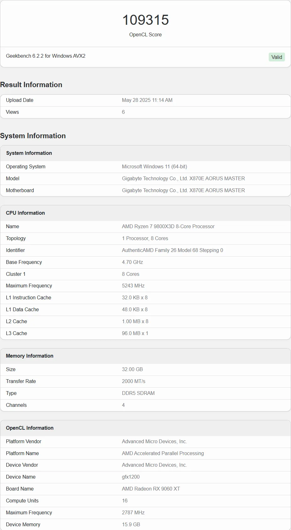 AMD Radeon RX 9060 XT
