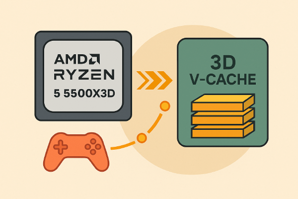 AMD Ryzen 5 5500X3D Benchmark: 13% Multi-Core Boost and Big Cache Advantage