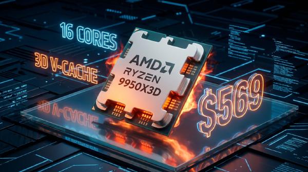 AMD Ryzen 9 9950X3D Hits Record-Low $569 Price