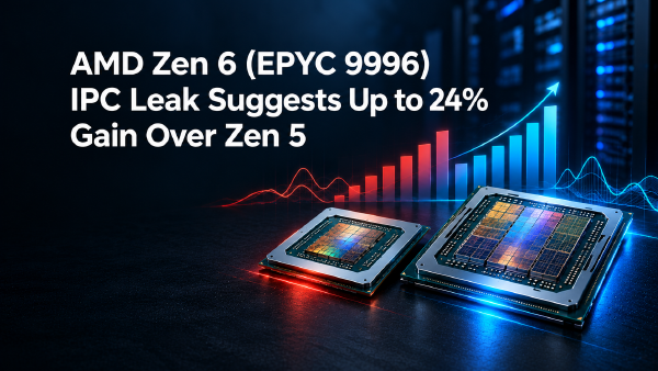 AMD Zen 6 IPC Leak Suggests Up to 24% Gain Over Zen 5