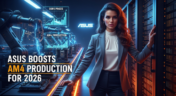 ASUS Boosts AM4 Production for 2026 as DDR5 Prices Surge