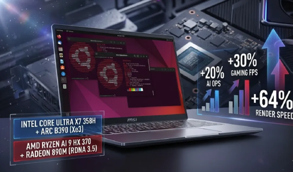 Intel Arc B390 iGPU Impresses on Linux in Panther Lake Benchmarks