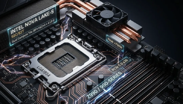 Intel Nova Lake-S 52-Core Flagship Targets Z990 Boards