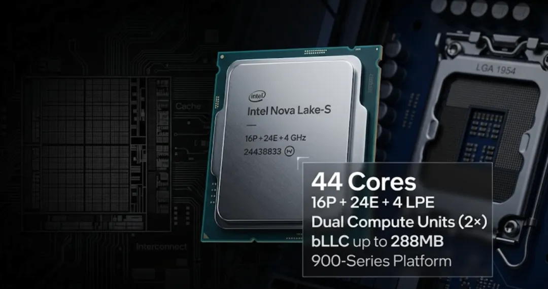Intel Nova Lake-S 44 Cores