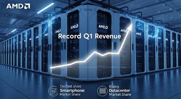 AMD Wins Big in Datacenters as Smartphone Market Slumps