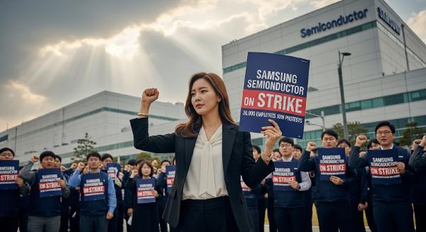 Samsung Semiconductor Strike Sparks Crisis, 30,000 Employees Join Protests