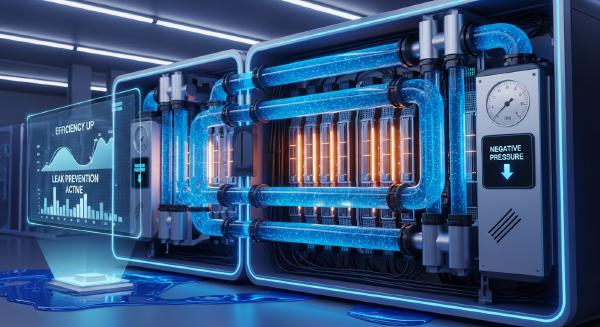 Negative Pressure Liquid Cooling for Data Centers