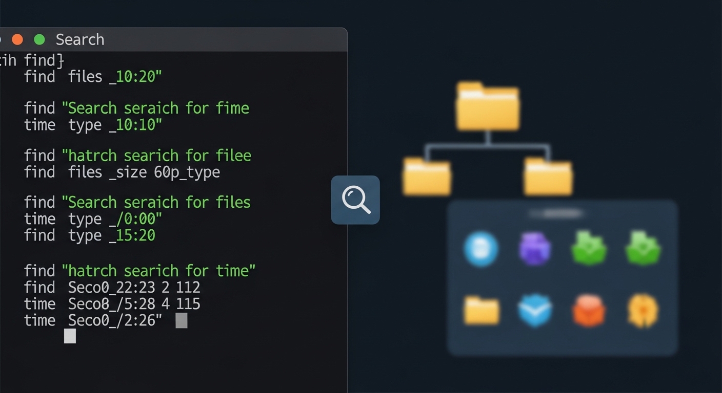 Linux find Command Guide: Search Files by Name, Size, and Time · KAD
