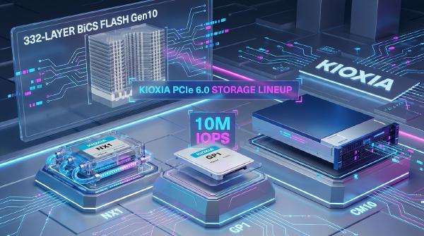 KIOXIA PCIe 6.0 SSDs Hit 10M IOPS for AI Storage